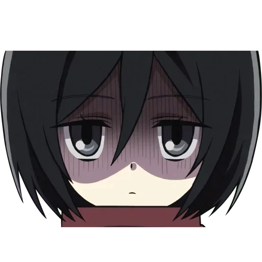 mikasa, mikasa chibi, personagens de anime, misaki pode animar, capturas de tela de chibi mikasa akkerman