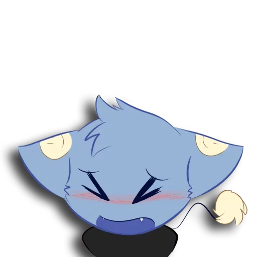 gato, animación, personajes, servamp kuro kot, feliz diferente tell