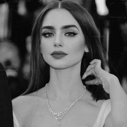 lily collins, beautiful girl, the flowers are beautiful, women are very natural and unrestrained, lily collins it's 2020