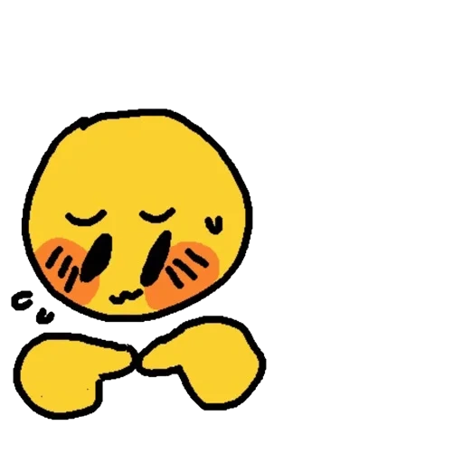 anime, sorriso, disegni di emoji, smiley meme è carino, una faccina imbarazzata