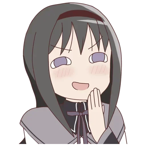 хомура, homura, аниме smug, homura smug, аниме персонажи