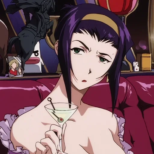 fei reagan, cowboy bibop, leonardo da vinci, fei valentine anime