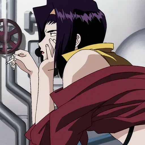 fei reagan, bibop de cowboy, fei valentine, anime cowboy bibop, fei gifka gifka