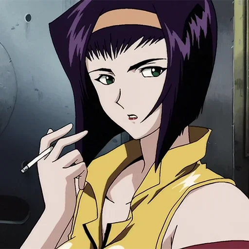 cowboy bibop, cowboy bibop fei valentine personet, cowboy bibop fei valentine smokes, cowboy bibop fei valentine ghiacciata, cowboy bibop fei valentine sigareta