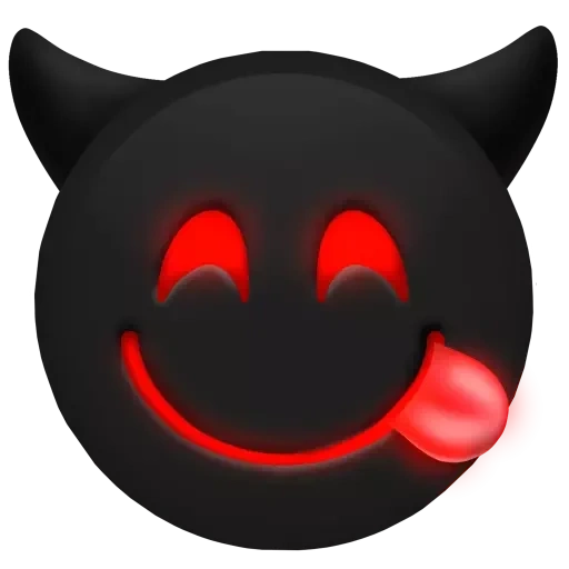 smile demon, diable emoji, emoji chertik, smiley est un diable, démon smiley