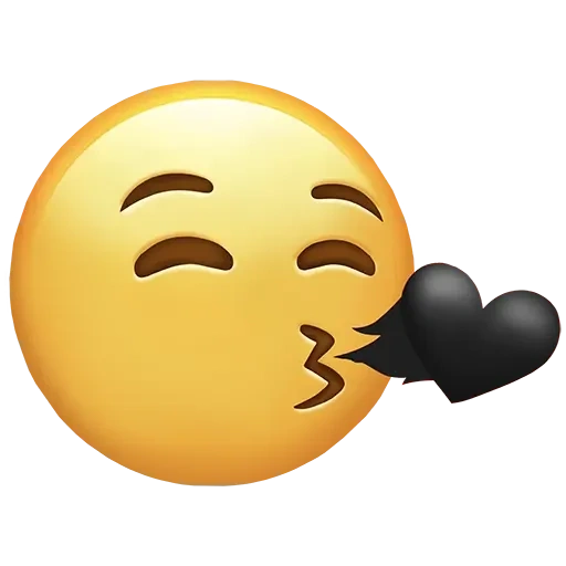 emoji, beso emoji, beso emoji, beso sonriente, beso de aire emoji