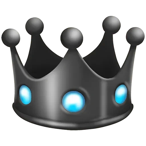 crown, корона, эмодзи корона, корона белом фоне, серебряная корона белом фоне