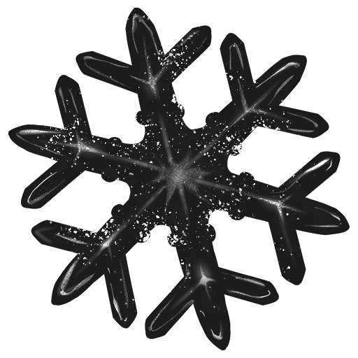 снежинки, черная снежинка, значок снежинка, снежинки фотошопа, новогодняя наклейка снежинка