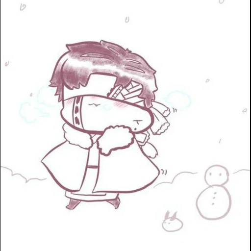 chibi, gambar, gambar chibi, gambar chibi yang lucu, gaya naruto chibi dengan pensil