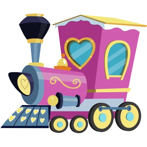 паровоз, паровозик, пони фон поезд, поезд my little pony, паровозик вагончиками