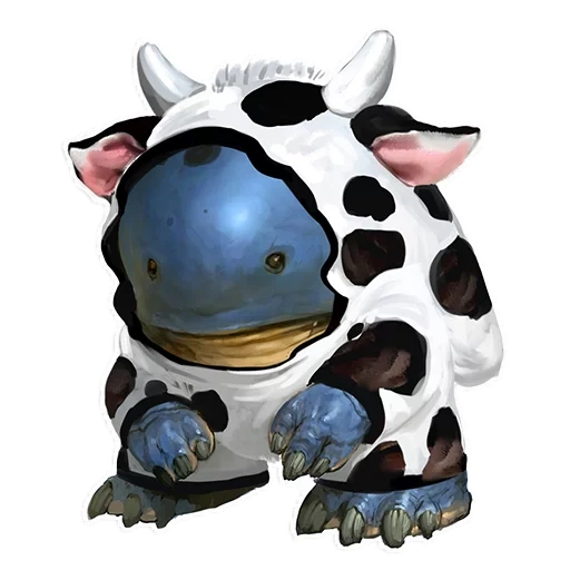 quaggan, guild wars 2, blue monster, 404 cannot found, funny cow 3d