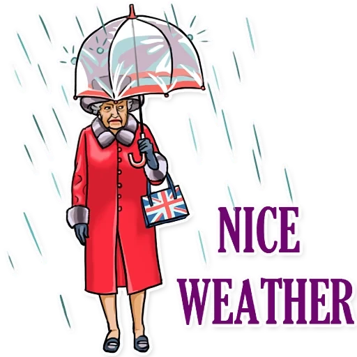 weather, rainy weather, british weather, meteo colorazione, regina elisabetta