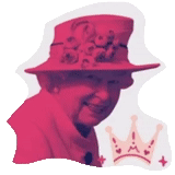 der männliche, elizabeth ii, queen elizabeth, rote silhouette des profils, königin von großbritannien elizabeth
