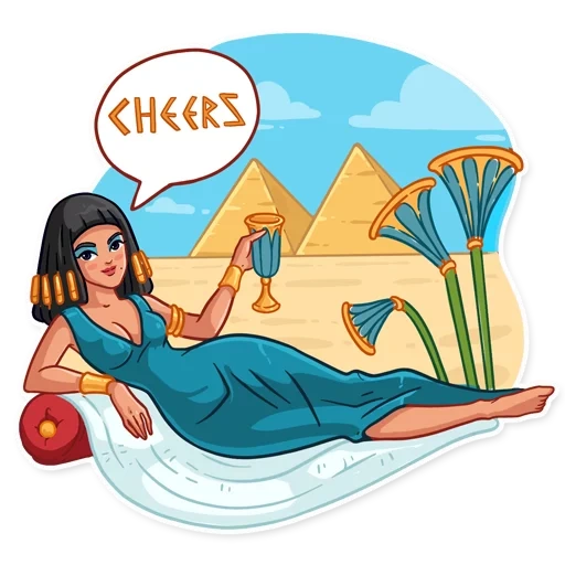 cleopatra, cleopatra, vector egipcio cleopatra, antigua caricatura egipcia egipcia