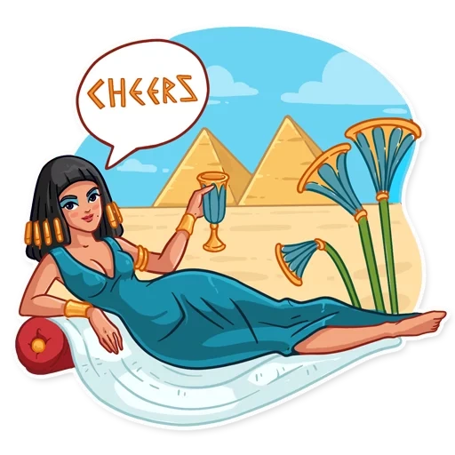 cleopatra, cleopatra drawing, egypt vector cleopatra, ancient egypt cleopatra cartoon