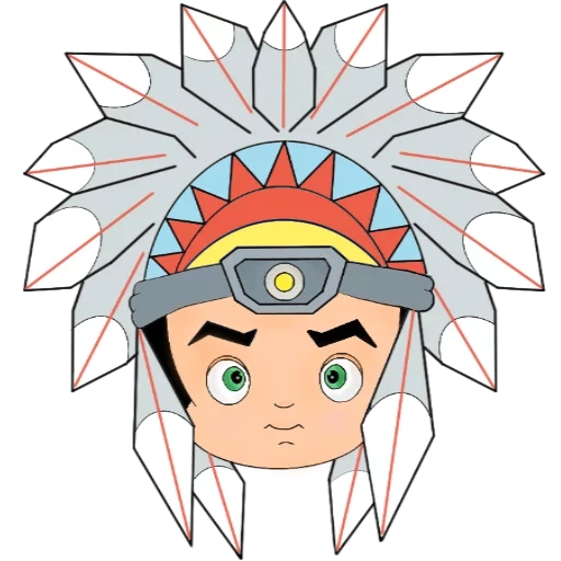 símbolo de emoticones indios, patrón indio, patrón naruto de fuego, patrón de personaje, dibujos animados indios