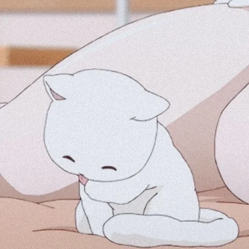 gato de animación, lindo anime, animación animal, gif gato de animación, animación animal lindo