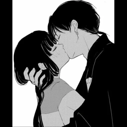 manga of a couple, a pair of manga, anime couples, anime ideas, anime kiss