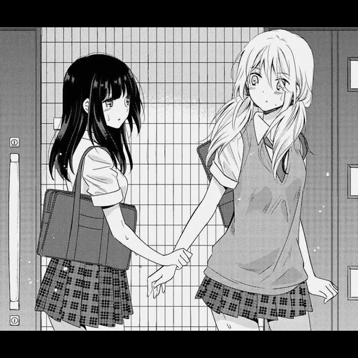 komik, yuri mangga, huma hotaru, anime yuri comics, komik anime girl