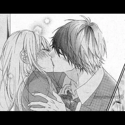 manga of a couple, a pair of manga, anime manga, kiss manga, anime pair of manga