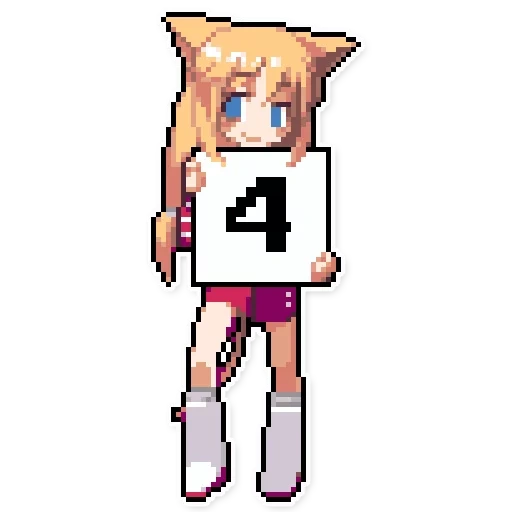 anime, anime, anime art, pixel art anime, pixel drawings of anime