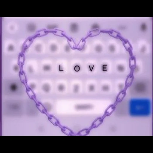 cœur, amour de coeur, le cœur de la chaîne, forme du cœur, le cœur est violet
