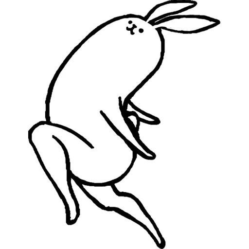кролик, кролик рисунок, rabbit with the beautiful legs
