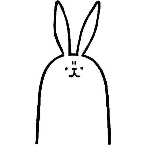 зайчик, кролик, кролик набросок, рисунок кролика, рисунки срисовки кролик