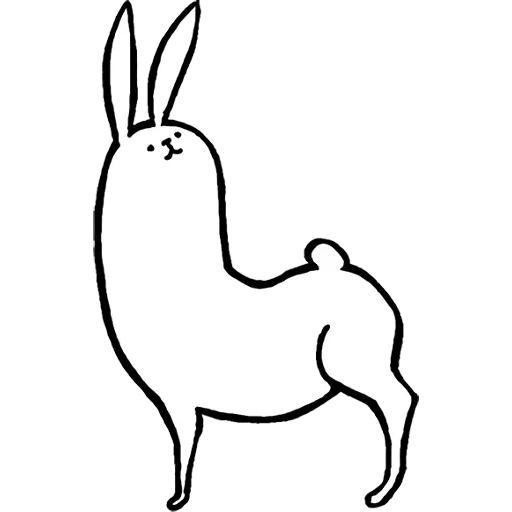 кролик, рисунок, кролик трафарет, rabbit with the beautiful legs