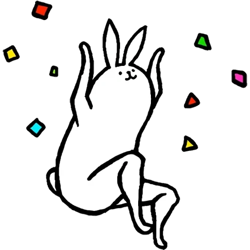 кролик, кролик рисунок, rabbit with the beautiful legs
