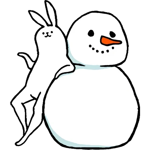 снеговик, снеговичка, снеговик легкий, рисунок снеговика, маленький снеговик
