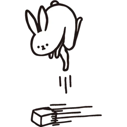 кот, белый кролик, рисунок кролика, tiny bunny иконка, кролик иллюстрация