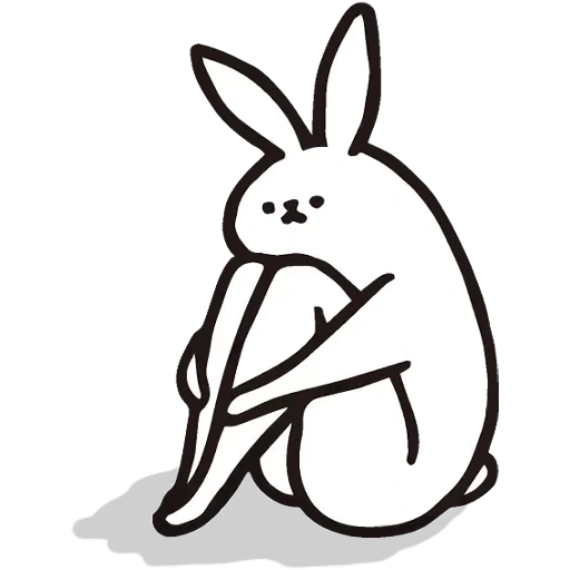 кролик, fr2 кролики, заяц графика, rabbit with the beautiful legs