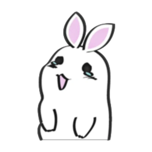 conejo blanco, boceto conejo, sketch conejito, lindo boceto de conejo