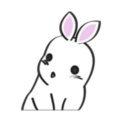 rabbit sryzovka, bunny sketch, il disegno del coniglio è carino, adorabili schizzi di coniglietti, disegnare uno schizzo di coniglio