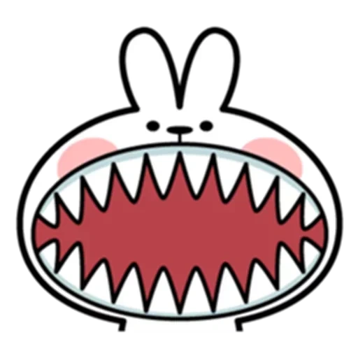 shark's mouth, shark teeth, shark mouth brand, metamorphic rabbit, shark mouth vector