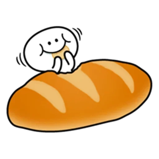 dessin de pain, pain de dessin animé, illustration de pain, pain de dessin animé, pain avec dessin de conception