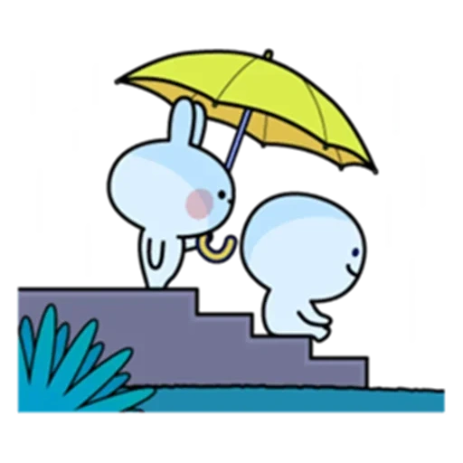 chat, la personne, sous le parapluie, les dessins sont mignons, snoopy et parapluie