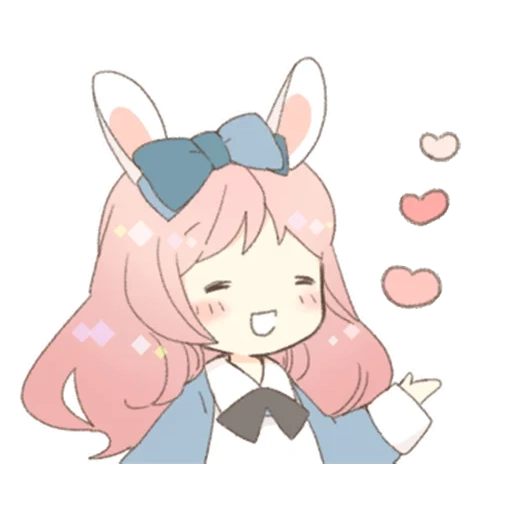 kawaii, arte de animación, animación de kavai, rosie kawaii, personajes de animación