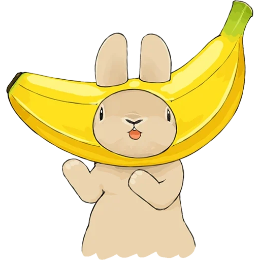 бананы, banana, милый банан, zoo луна мило, банан иллюстрация