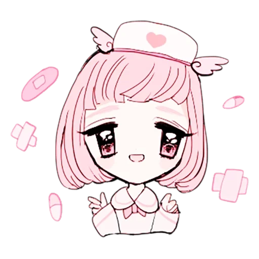 natsuki chibi, anime kawai, beaux dessins d'anime, chibi aux cheveux courts