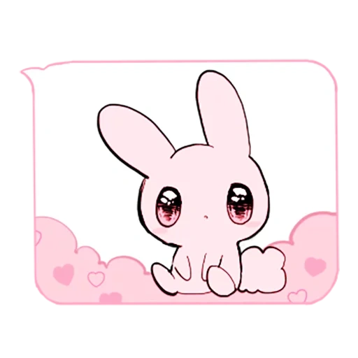 coniglietto, coniglio, coniglietto, coniglio rosa, jenny rabbit fuori chibi chuan