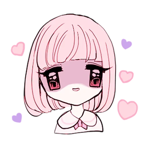 rabbit, picture, anime cute drawings, chibi with short hair