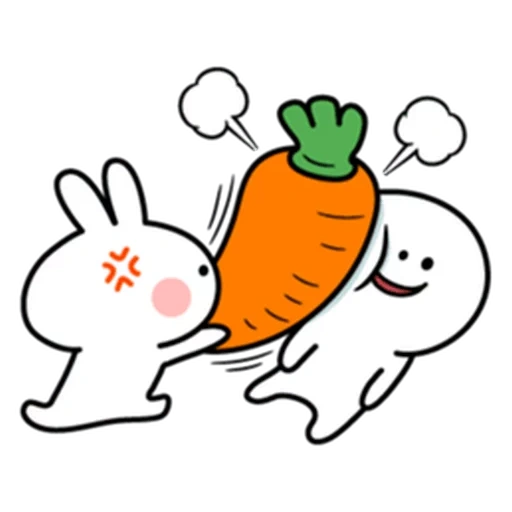 carottes de lapin, dessin de lapin, carotte de lapin, carotte de lapin, lapins mignons