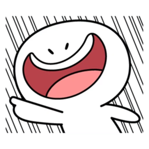 puny, animation, line smiling face, james theodd1sout, the odd 1s out james