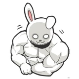 Rabbo the Muscle Rabbit by Babustudio