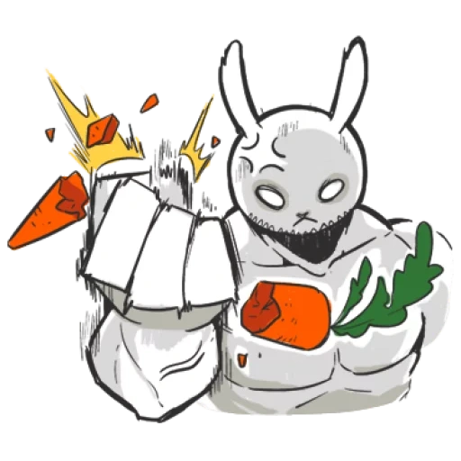 animation, rabbit, character rabbit, muscle rabbit, inflatable rabbit
