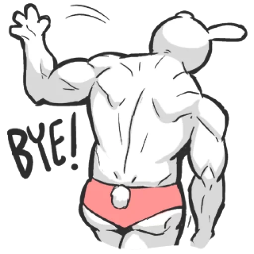 мышцы, парень, muscle, мышцы торса, эфирный дух кролик мускул легенд