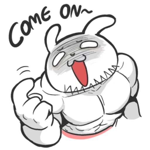 animation, cryloud, muscle rabbit, muscle rabbit, muscle rabbit