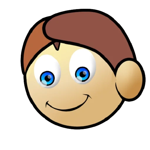 faces, human, emoji boy, the icon is man, drawing vector of children face
